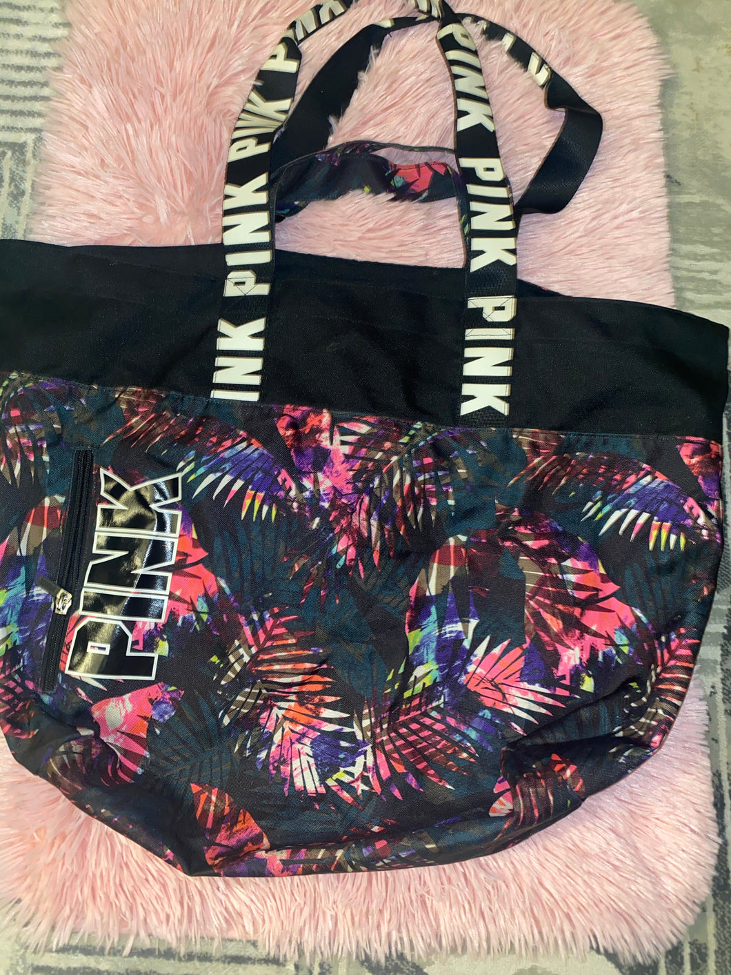 Pink tote bag